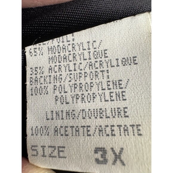 Vintage Monterey Fashions Full Length Chocolate Faux Fur Coat 3 XL  Made In USA - Picture 11 of 11